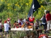 Historische Piratenschlacht in Oberndorf an und auf der Salzach am 13.08.2023; Wird alle 5 Jahre veranstaltet vom SchifferschÃ¼tzen Corps Oberndorf  
Foto und Copyright: Moser Albert, Fotograf, 5201 Seekirchen, Weinbergstiege 1, Tel.: 0043-676-7550526 mailto:albert.moser@sbg.at  www.moser.zenfolio.com
