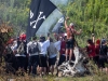 Historische Piratenschlacht in Oberndorf an und auf der Salzach am 13.08.2023; Wird alle 5 Jahre veranstaltet vom SchifferschÃ¼tzen Corps Oberndorf  
Foto und Copyright: Moser Albert, Fotograf, 5201 Seekirchen, Weinbergstiege 1, Tel.: 0043-676-7550526 mailto:albert.moser@sbg.at  www.moser.zenfolio.com