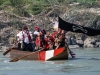 Historische Piratenschlacht in Oberndorf an und auf der Salzach am 13.08.2023; Wird alle 5 Jahre veranstaltet vom SchifferschÃ¼tzen Corps Oberndorf  
Foto und Copyright: Moser Albert, Fotograf, 5201 Seekirchen, Weinbergstiege 1, Tel.: 0043-676-7550526 mailto:albert.moser@sbg.at  www.moser.zenfolio.com