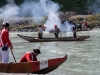 Historische Piratenschlacht in Oberndorf an und auf der Salzach am 13.08.2023; Wird alle 5 Jahre veranstaltet vom SchifferschÃ¼tzen Corps Oberndorf  
Foto und Copyright: Moser Albert, Fotograf, 5201 Seekirchen, Weinbergstiege 1, Tel.: 0043-676-7550526 mailto:albert.moser@sbg.at  www.moser.zenfolio.com