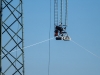 Vorseilzug mittels Hubschrauber bei der 380kV Leitung in Seekirchen am 15.02.2023  
Foto und Copyright: Moser Albert, Fotograf, 5201 Seekirchen, Weinbergstiege 1, Tel.: 0043-676-7550526 mailto:albert.moser@sbg.at  www.moser.zenfolio.com