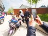 Blulichttag in Mattighofen vor der Motorhall mit Polizei, Feuerwehr und Rettung am 9. Mai 2025