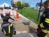 Blulichttag in Mattighofen vor der Motorhall mit Polizei, Feuerwehr und Rettung am 9. Mai 2025