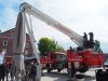 Blulichttag in Mattighofen vor der Motorhall mit Polizei, Feuerwehr und Rettung am 9. Mai 2025