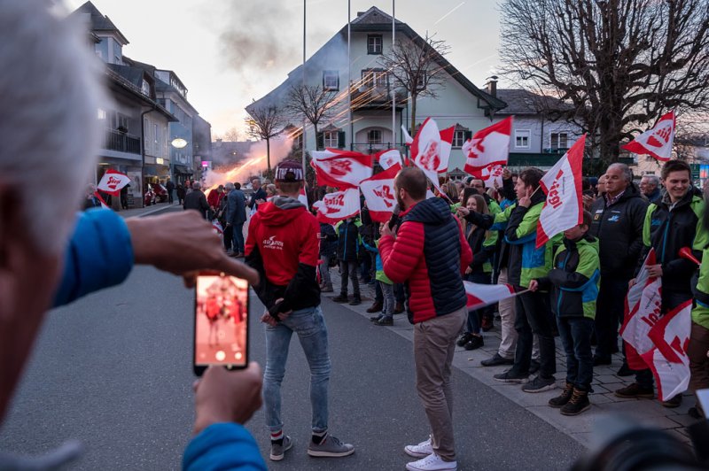 Empfang des Seekirchner Skispringers Daniel Huber in Seekirchen beim Hofwirt am 29.03.2019  
Foto und Copyright: Moser Albert, Fotograf, 5201 Seekirchen, Weinbergstiege 1, Tel.: 0043-676-7550526 mailto:albert.moser@sbg.at  www.moser.zenfolio.com