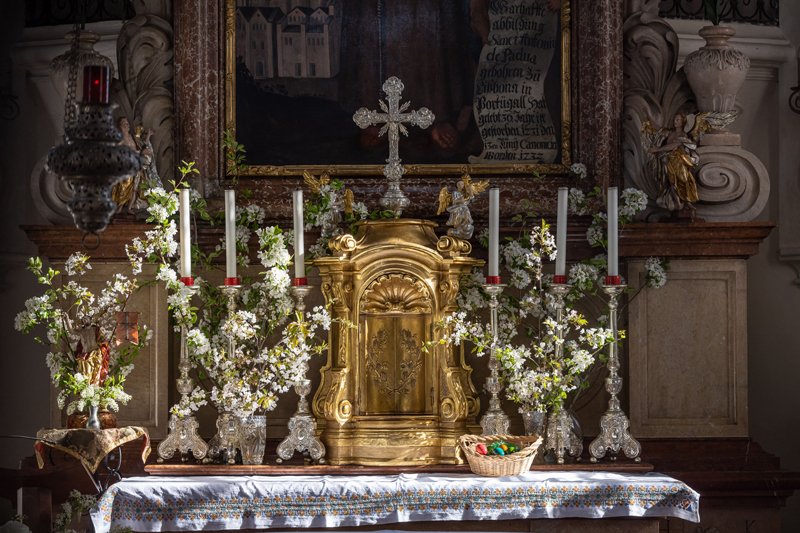 Wallfahrtskapelle, Hl. Antonius von Padua, in SÃ¶llheim in der Gemeinde Hallwang am 18.04.2022  
Foto und Copyright: Moser Albert, Fotograf, 5201 Seekirchen, Weinbergstiege 1, Tel.: 0043-676-7550526 mailto:albert.moser@sbg.at  www.moser.zenfolio.com