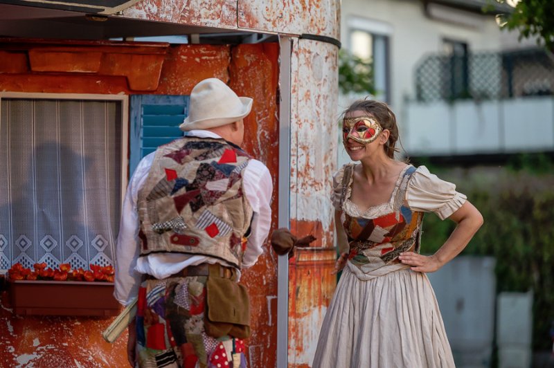 AuffÃ¼hrung des Salzburger StraÃentheaters in Seekirchen am 29.07.2021.  