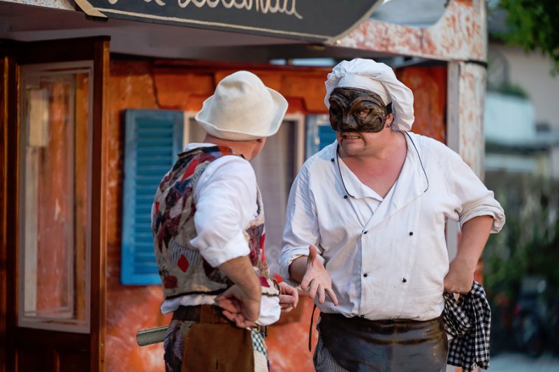 AuffÃ¼hrung des Salzburger StraÃentheaters in Seekirchen am 29.07.2021.  