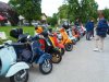 19. Rollerweihe und Vespatreffen des Flachgauer Vespa-Club auf dem Geländer der Trumer Brauerei in Obertrum.